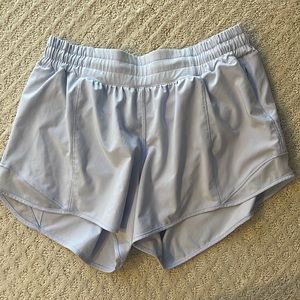 Lululemon - Pale Blue Hotty Hot Low-Rise Shorts 4”
